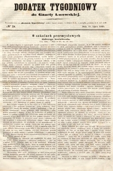 Dodatek Tygodniowy do Gazety Lwowskiej. 1868, nr 29