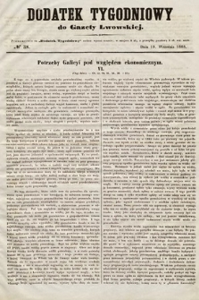 Dodatek Tygodniowy do Gazety Lwowskiej. 1868, nr 38