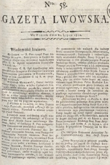 Gazeta Lwowska. 1812, nr 58