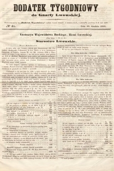Dodatek Tygodniowy do Gazety Lwowskiej. 1868, nr 51