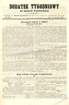 Dodatek Tygodniowy do Gazety Lwowskiej. 1869, nr 24