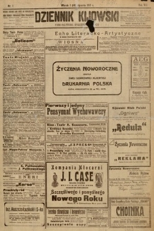 Dziennik Kijowski : pismo społeczne, polityczne i literackie. 1913, nr 1