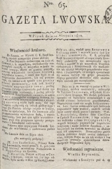 Gazeta Lwowska. 1812, nr 65