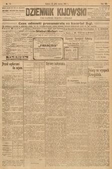 Dziennik Kijowski : pismo społeczne, polityczne i literackie. 1913, nr 72