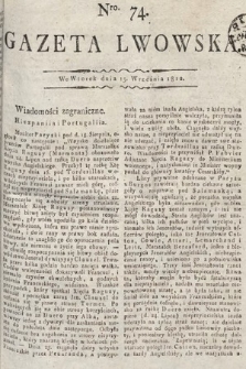 Gazeta Lwowska. 1812, nr 74