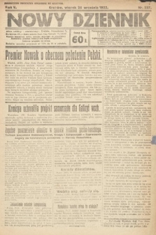 Nowy Dziennik. 1922, nr 257