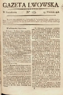 Gazeta Lwowska. 1816, nr 153
