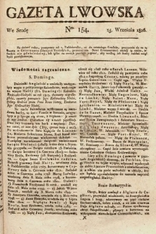 Gazeta Lwowska. 1816, nr 154