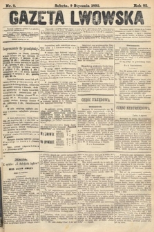 Gazeta Lwowska. 1892, nr 5