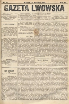 Gazeta Lwowska. 1892, nr 13