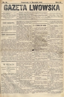 Gazeta Lwowska. 1892, nr 15
