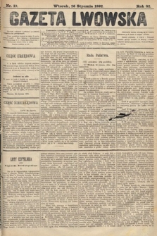 Gazeta Lwowska. 1892, nr 19