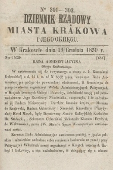 Dziennik Miasta Krakowa i Jego Okręgu. 1850, nr 301-303