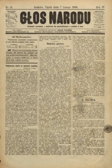 Głos Narodu. 1896, nr 31