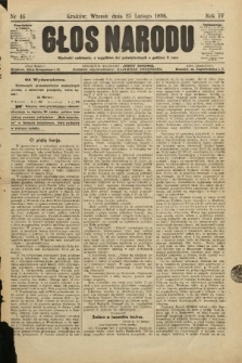 Głos Narodu. 1896, nr 46