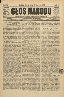 Głos Narodu. 1896, nr 133