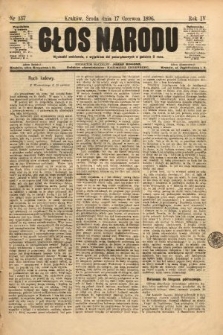 Głos Narodu. 1896, nr 137