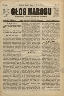 Głos Narodu. 1896, nr 174