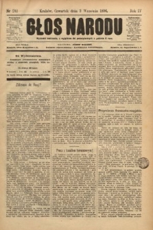 Głos Narodu. 1896, nr 202