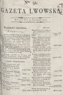 Gazeta Lwowska. 1812, nr 91