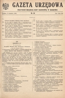 Gazeta Urzędowa Zarządu Miejskiego w Krakowie. 1950, nr 18