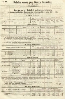 Dodatek Osobny przy Gazecie Lwowskiej. 1861, nr 18