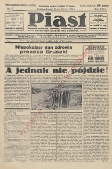 Piast : tygodnik polityczny, społeczny, oświatowy i gospodarczy, poświęcony sprawom ludu polskiego. 1938, nr 7