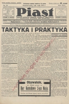 Piast : tygodnik polityczny, społeczny, oświatowy i gospodarczy, poświęcony sprawom ludu polskiego. 1938, nr 18