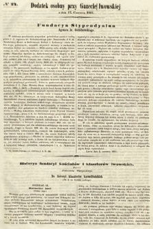 Dodatek Osobny przy Gazecie Lwowskiej. 1861, nr 24