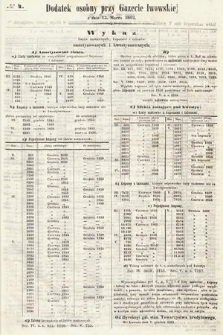 Dodatek Osobny przy Gazecie Lwowskiej. 1862, nr 4