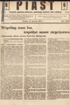 Piast : tygodnik społeczno-polityczny poświęcony sprawom ludu polskiego. 1947, nr 2