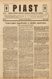 Piast : tygodnik społeczno-polityczny poświęcony sprawom ludu polskiego. 1947, nr 16