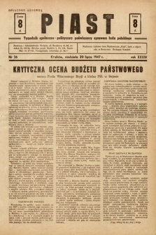 Piast : tygodnik społeczno-polityczny poświęcony sprawom ludu polskiego. 1947, nr 26