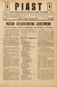 Piast : tygodnik społeczno-polityczny poświęcony sprawom ludu polskiego. 1947, nr 28