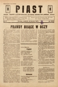 Piast : tygodnik społeczno-polityczny poświęcony sprawom ludu polskiego. 1947, nr 31