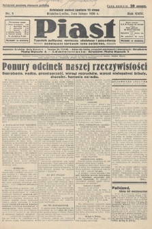 Piast : tygodnik polityczny, społeczny, oświatowy i gospodarczy, poświęcony sprawom ludu polskiego. 1936, nr 5