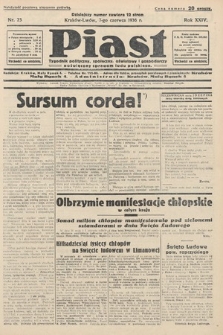 Piast : tygodnik polityczny, społeczny, oświatowy i gospodarczy, poświęcony sprawom ludu polskiego. 1936, nr 23