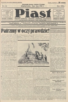 Piast : tygodnik polityczny, społeczny, oświatowy i gospodarczy, poświęcony sprawom ludu polskiego. 1936, nr 28