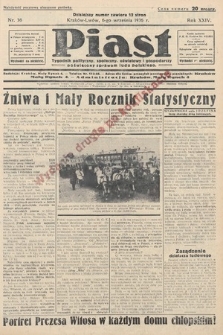 Piast : tygodnik polityczny, społeczny, oświatowy i gospodarczy, poświęcony sprawom ludu polskiego. 1936, nr 36