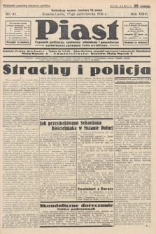 Piast : tygodnik polityczny, społeczny, oświatowy i gospodarczy, poświęcony sprawom ludu polskiego. 1936, nr 43