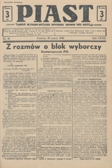Piast : tygodnik społeczno-polityczny poświęcony sprawom ludu polskiego. 1946, nr 10