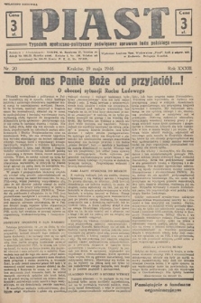 Piast : tygodnik społeczno-polityczny poświęcony sprawom ludu polskiego. 1946, nr 20