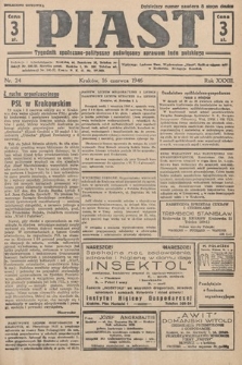 Piast : tygodnik społeczno-polityczny poświęcony sprawom ludu polskiego. 1946, nr 24