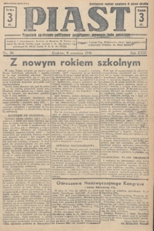 Piast : tygodnik społeczno-polityczny poświęcony sprawom ludu polskiego. 1946, nr 36