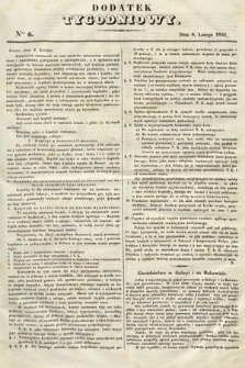 Dodatek Tygodniowy przy Gazecie Lwowskiej. 1851, nr 6