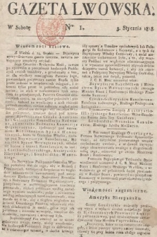 Gazeta Lwowska. 1818, nr 1
