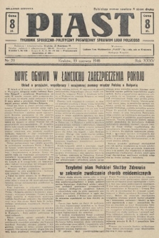 Piast : tygodnik społeczno-polityczny poświęcony sprawom ludu polskiego. 1948, nr 23