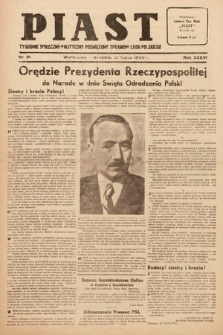 Piast : tygodnik społeczno-polityczny poświęcony sprawom ludu polskiego. 1949, nr 31