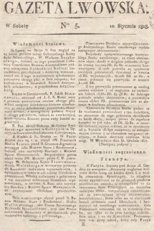 Gazeta Lwowska. 1818, nr 5