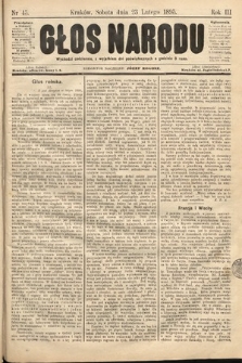 Głos Narodu. 1895, nr 45